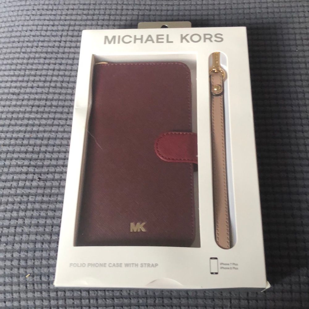 Michael Kors folio phone case with strap